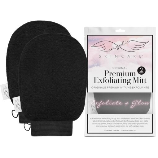 Mitt exfoliating leaves skin smooth and radiant