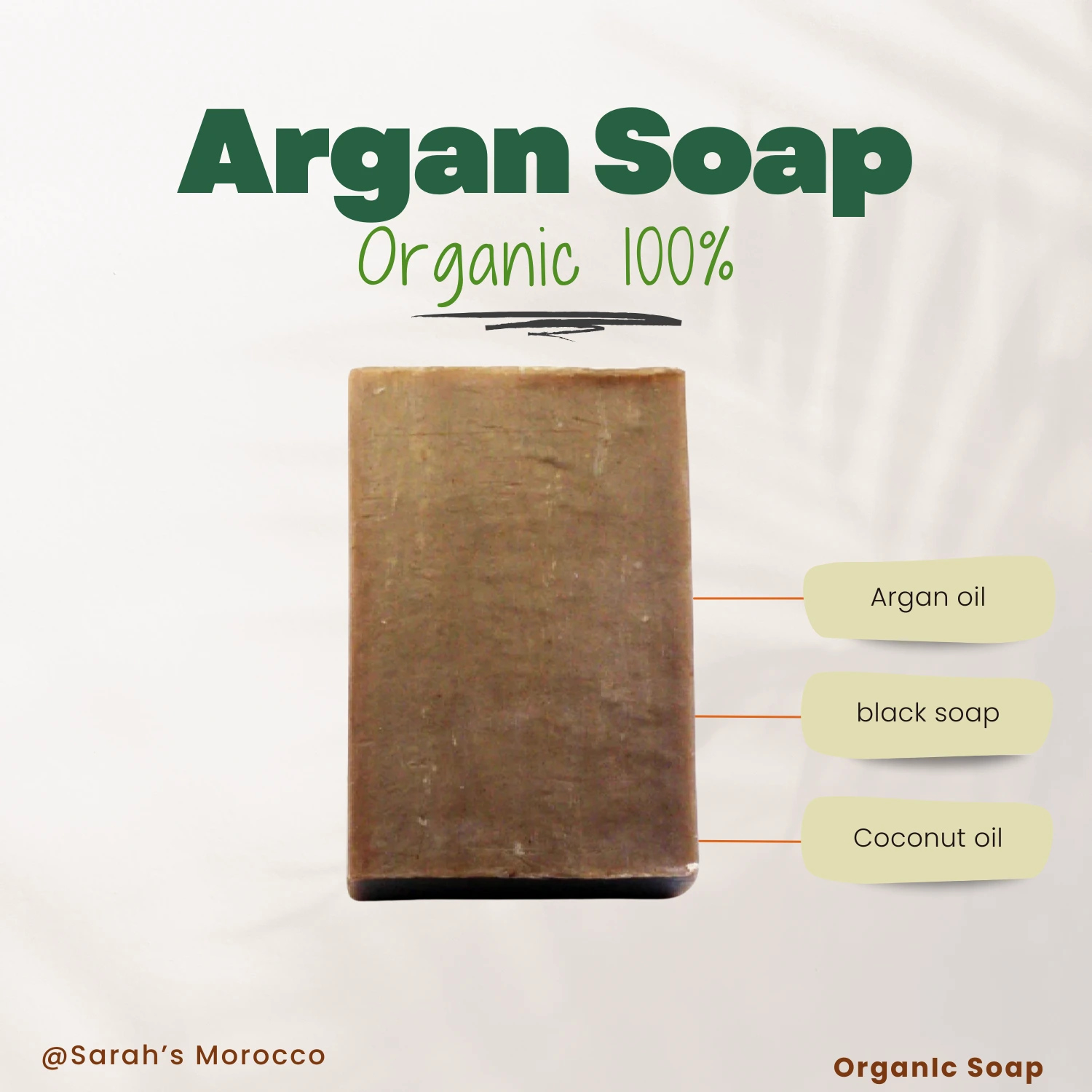 Black Soap with Argan
